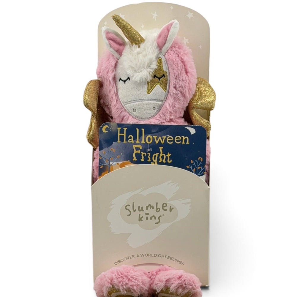 Slumberkins Pegasus Kin Halloween Limited Edition Pink Unicorn Plush Retired